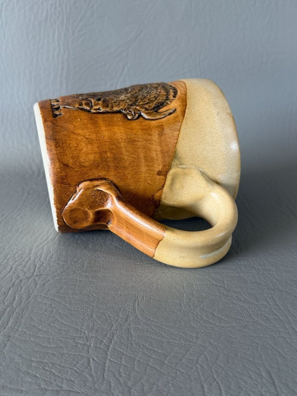 Cold Mountain Pottery 2017 Montana Bison Mug 3D Buffalo Handcrafted Stoneware - Picture 11 of 11
